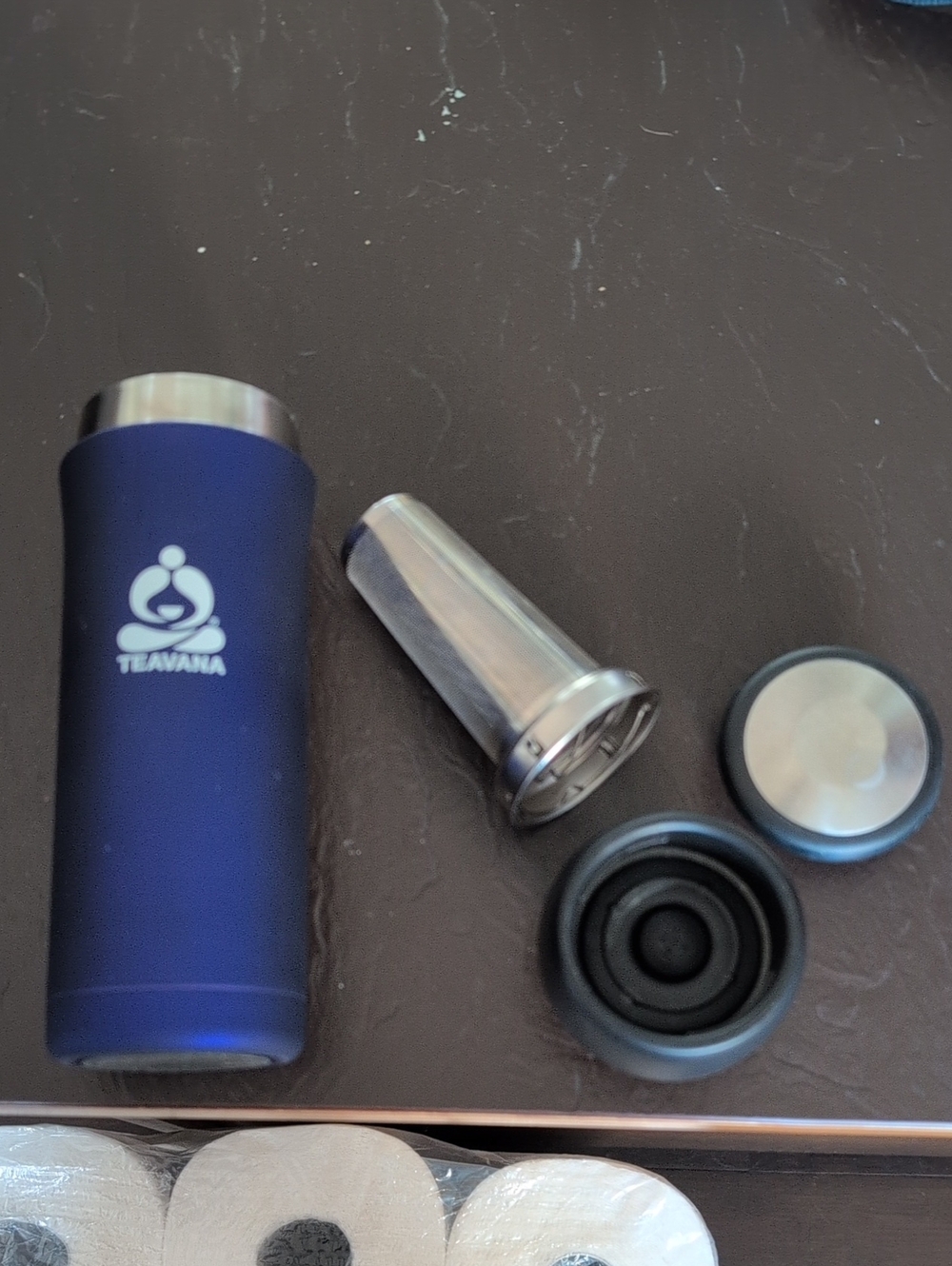 Teavana Purple Insulated Travel Tumbler with Infuser